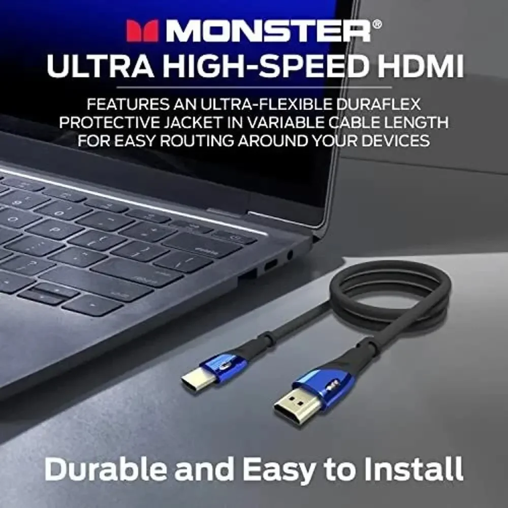 Monster HDMI Cable Ultra High-Speed Cobalt 2.1 48Gbps with eARC 8K